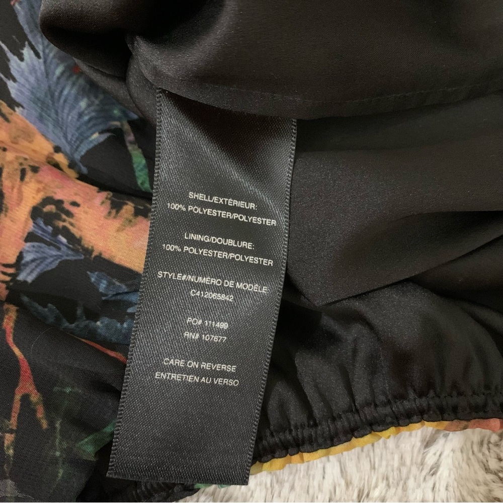Alice + Olivia Black Floral Off-Shoulder Blouse - Picture 9 of 10